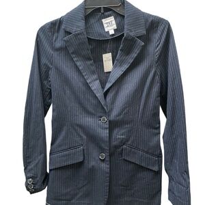 ❤️ GAP NAVY PIN STRIPED BLAZER SIZE SMALL NEW